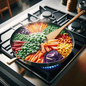 Mrożone warzywa na patelnie – przepis na pełnowartościowy obiad